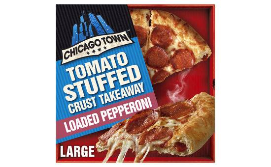 Chicago Town Takeaway Large Stuffed Pepperoni Pizza 645G