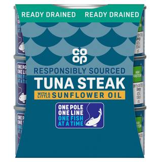 Co-Op Tuna Steak With a Little Sunflower Oil (3 pack)