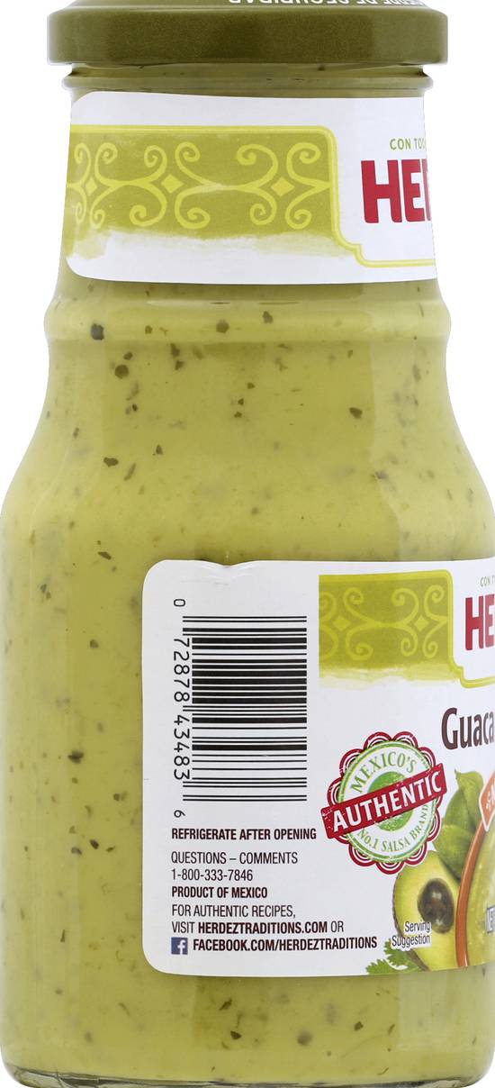 Herdez Medium Guacamole Salsa