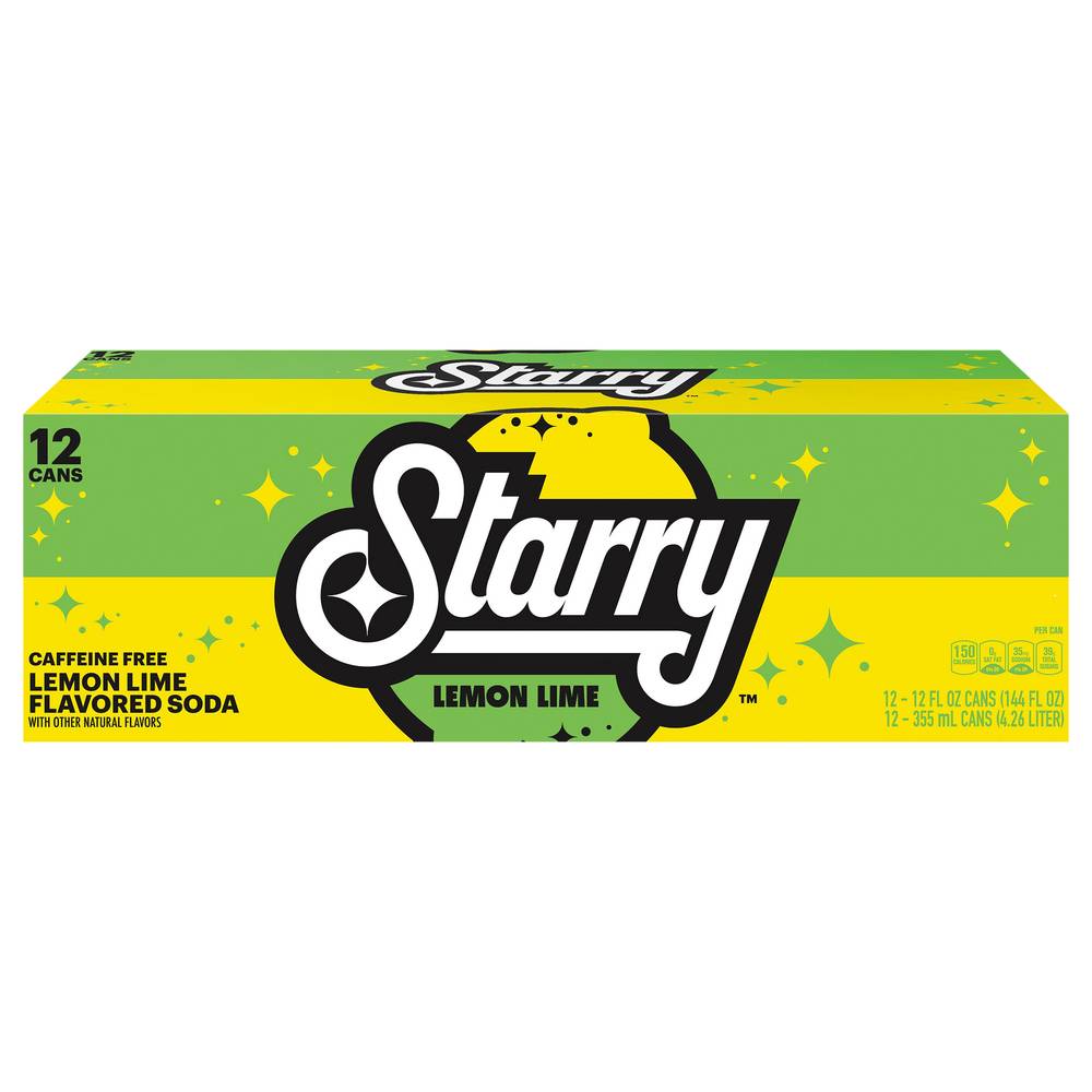 Starry Soda (12 ct, 12 fl oz) (lemon lime)