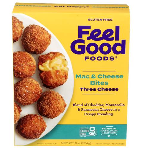 Feel Good Foods Three Cheese Mac & Cheese Bites