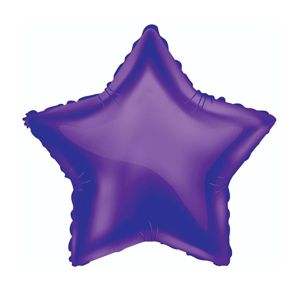 Holographic Purple Star Balloon 1 Ct