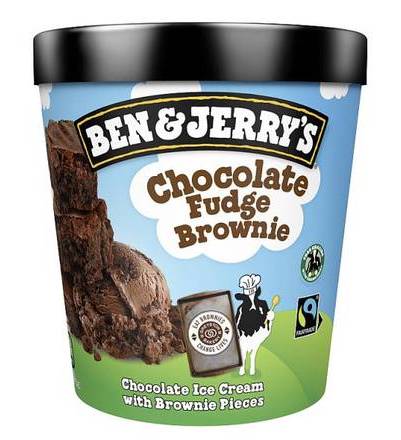 BEN & JERRYS CHOCO FUDGE BROWNIE 465ml