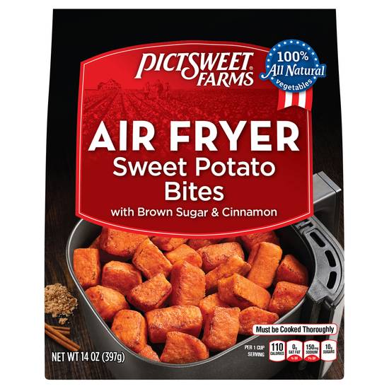 Pictsweet Farms Air Fryer Sweet Potato Bites With Brown Frozen (cinnamon)