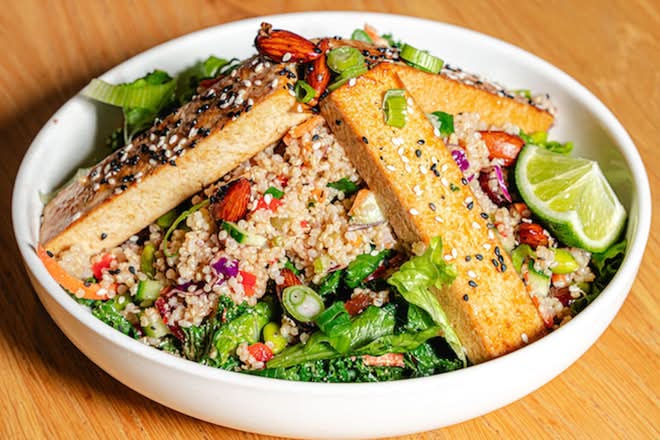 Sesame Tofu Supergreens