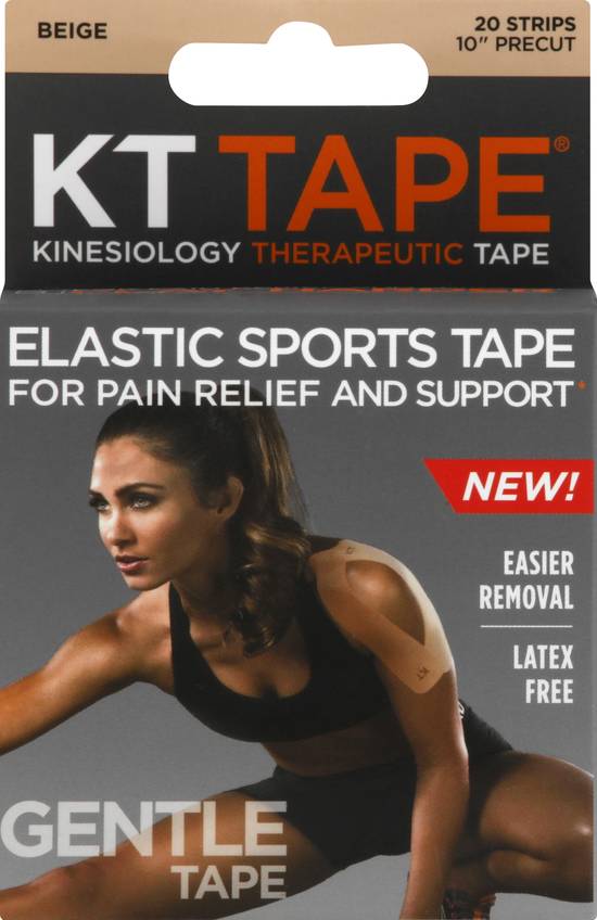 Kt Tape Beige Kinesiology Therapeutic Elastic Sports Tape (20 ct)