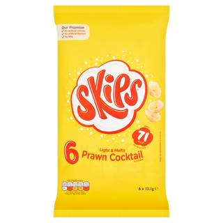 Skips Prawn Cocktail Multipack Crisps 6 Pack