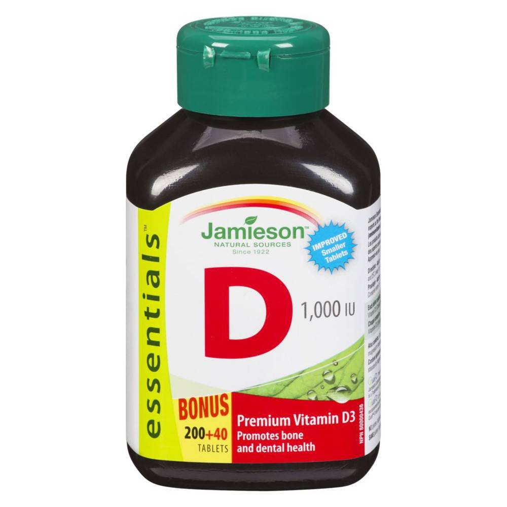 Jamieson Vitamin D3 Tablets 1000 Iu (240 ct)