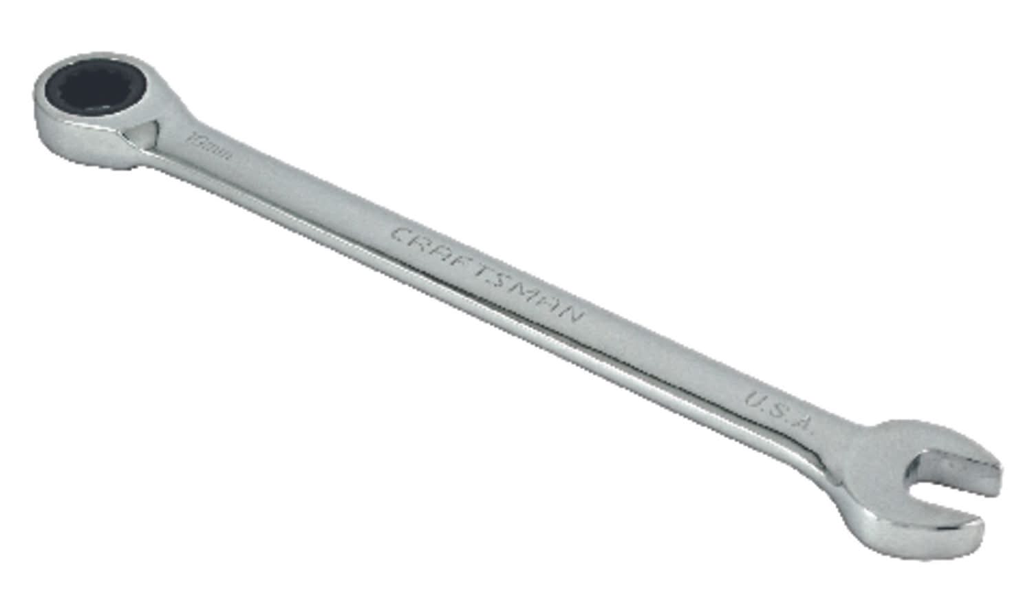 Craftsman 10 Mm 12 Point Metric Standard Ratcheting Wrench 5.19 In. L 1 Pc