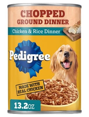 Pedigree Chopped Ground Dinner With Chicken & Rice Wet Dog Food (13.02 oz)