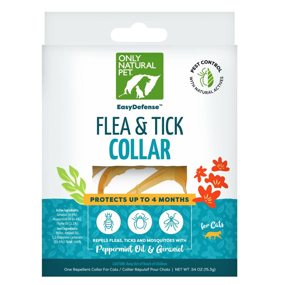 Only Natural Pet® EasyDefense™ Flea, Tick & Mosquito Cat Collar (Size: 1 Count)