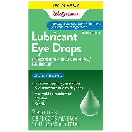 Walgreens Moisturizing Lubricant Eye Drops - Delivery in Under an Hour |  Eye & Ear Care