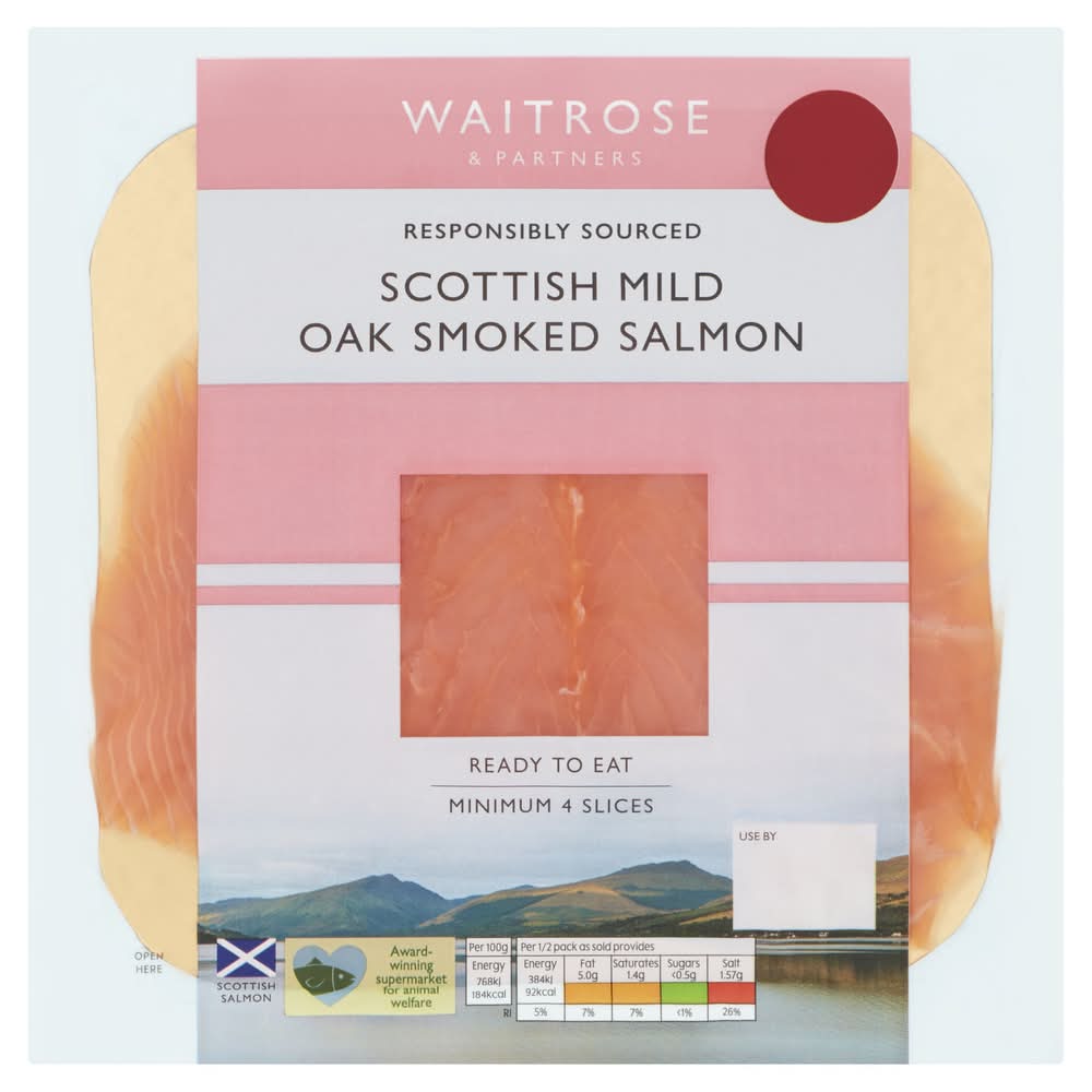 WR MILD SCOTTISH OAK SMOKED SALMON X1