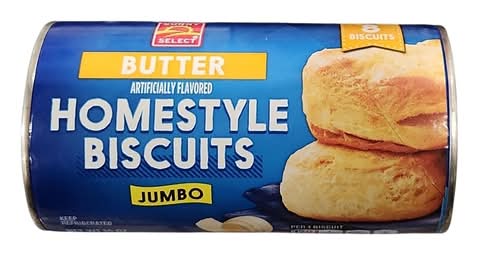 Sunny Select Jumbo Biscuit, Butter (16 oz, 8 ct)