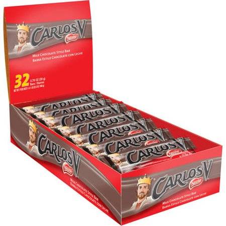 Carlos V - Milk Chocolate Style Bar - 32 Ct (8X32|8 Units per Case)