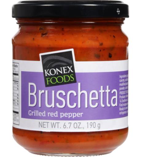 Konex Foods Grilled Red Pepper Bruschetta 190g