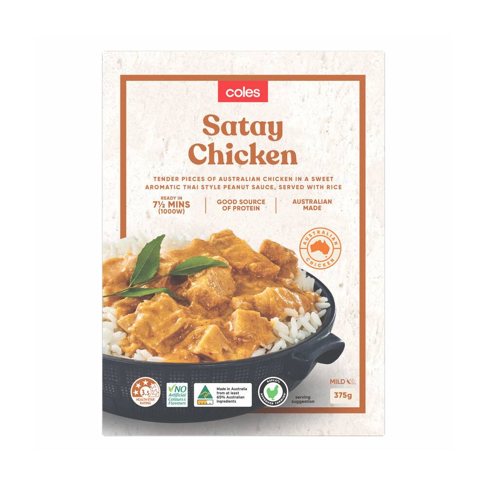 Coles Meals Satay Chicken 375g