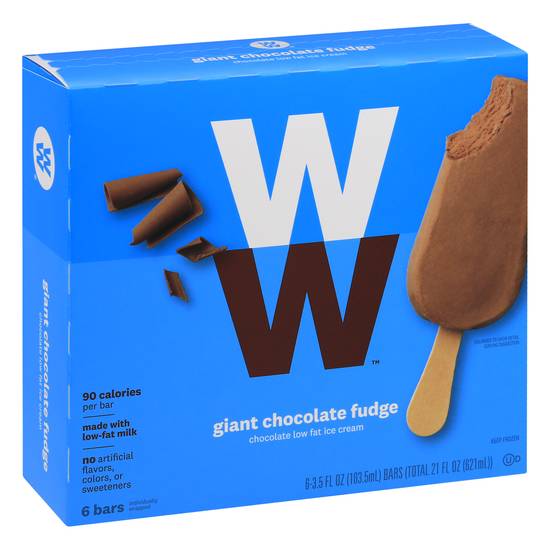 Ww Giant Chocolate Fudge Ice Cream Bars (6 ct)