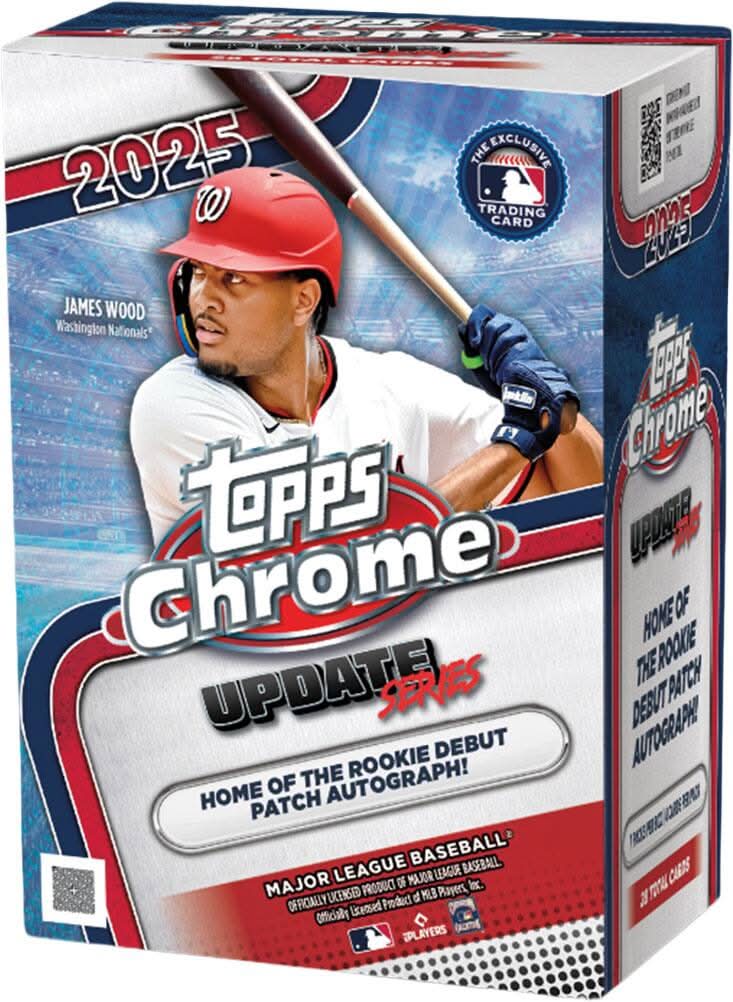 2025 Topps Chrome Update Series Baseball Blaster Box