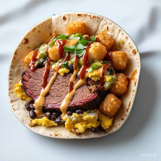Ceddy’s beef breakfast burrito