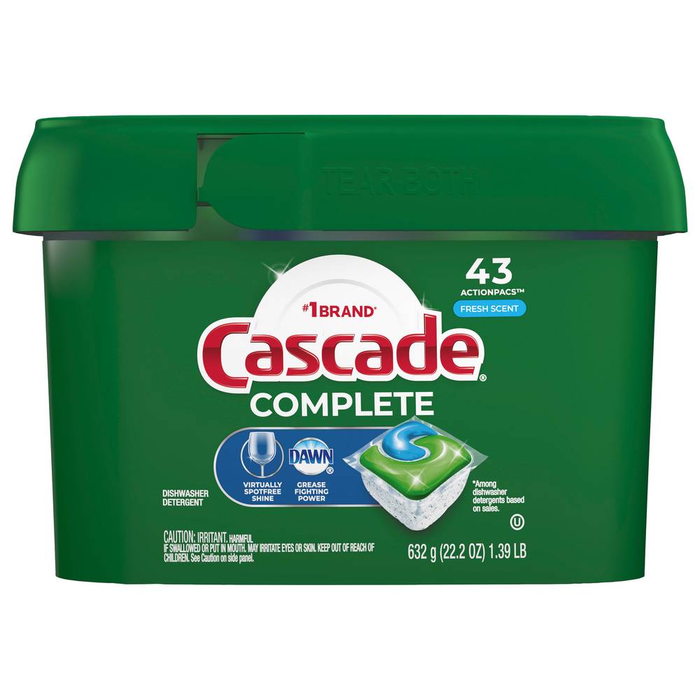 Cascade Complete Fresh Scent Dishwasher Detergent (22.2 oz)