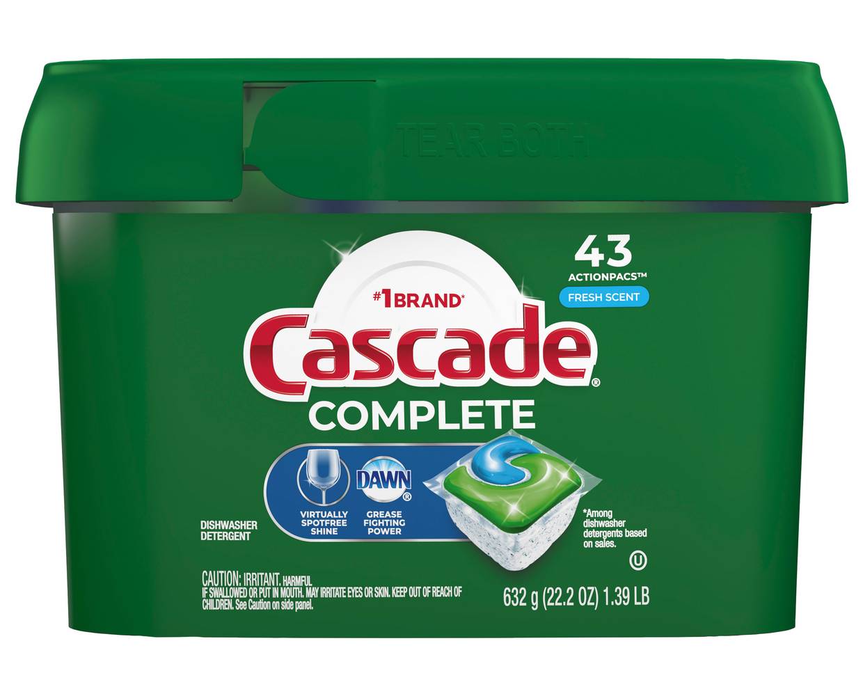 Cascade Complete Fresh Scent Dishwasher Detergent (22.2 oz)