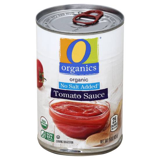 O Organics Tomato Sauce No Salt Added (15 oz)