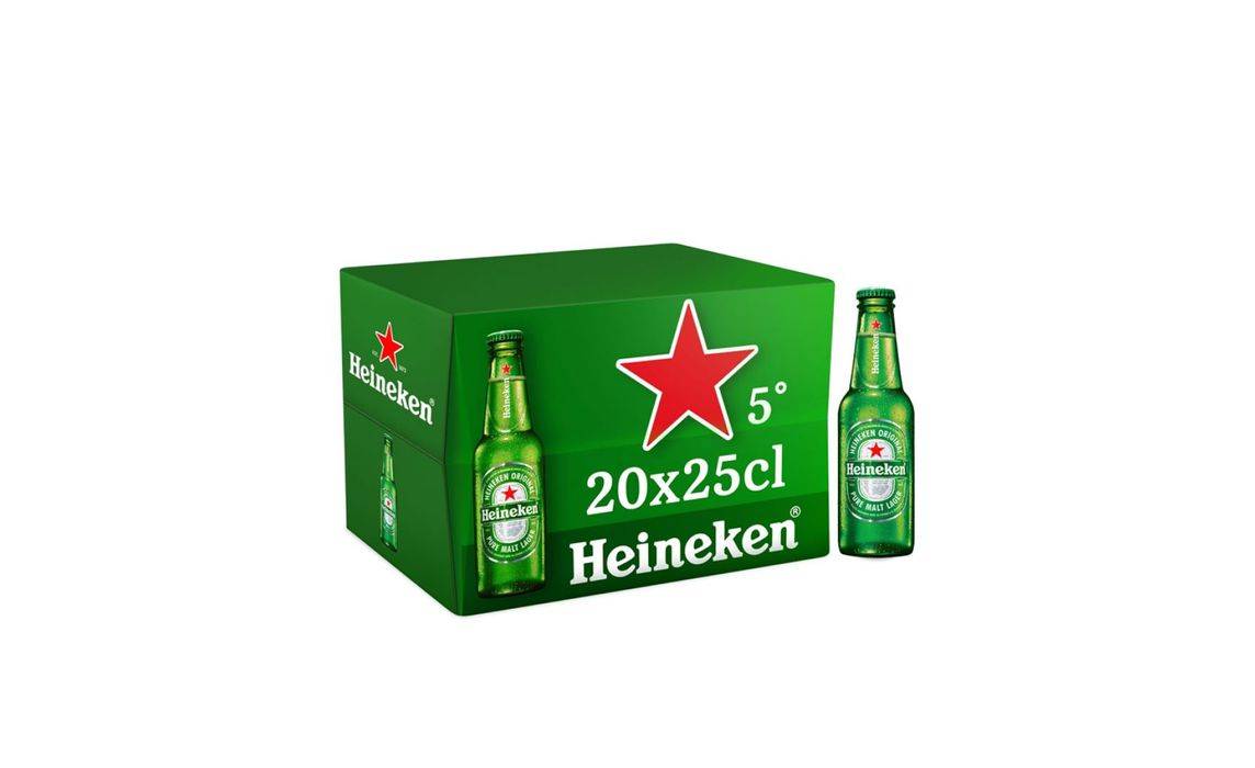 Pack Heineken Bières blonde 20 x 25 cl