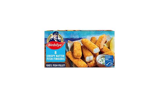 Birds Eye 8 Crispy Batter Fish Fingers 224g