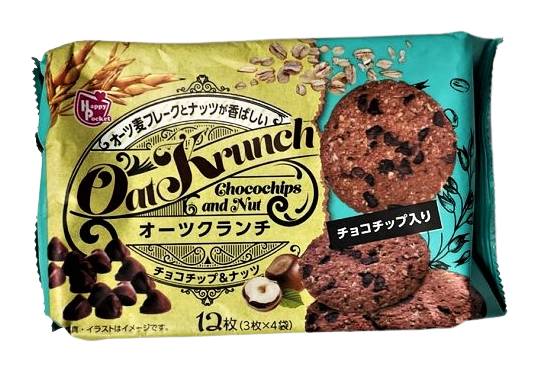 35_HP　オーツクランチ【チョコチップ＆ナッツ】（12枚）