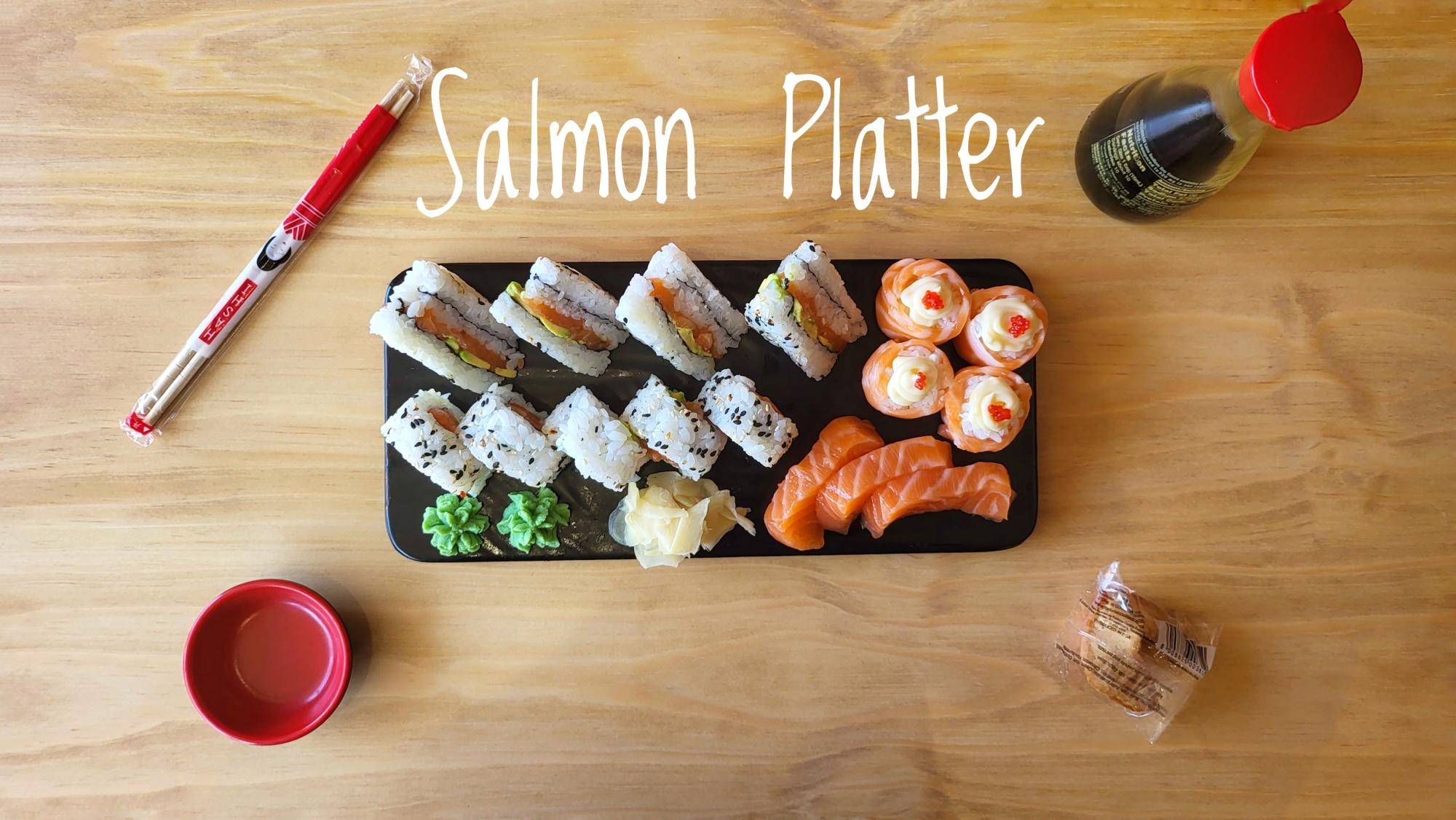 Salmon Deluxe Platter (16pcs)
