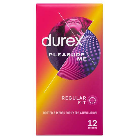 Durex Pleasure Me Ribbed and Dotted Condoms (12 ct)