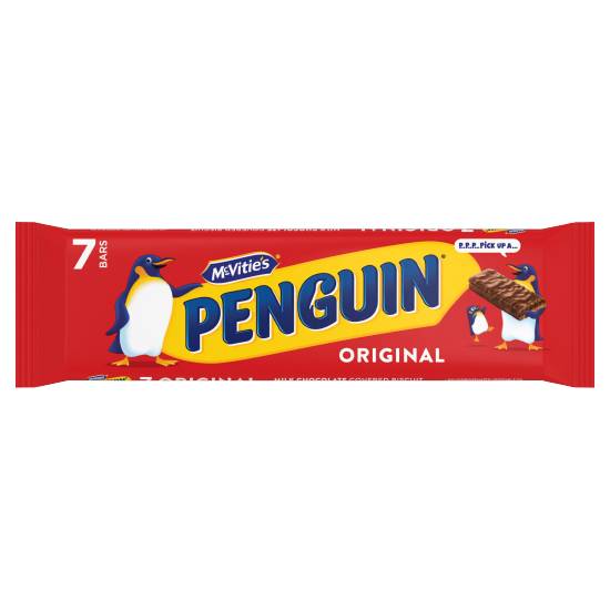 Mcvitie's Penguin Original Bars 7 X 24.6g (172.2g)