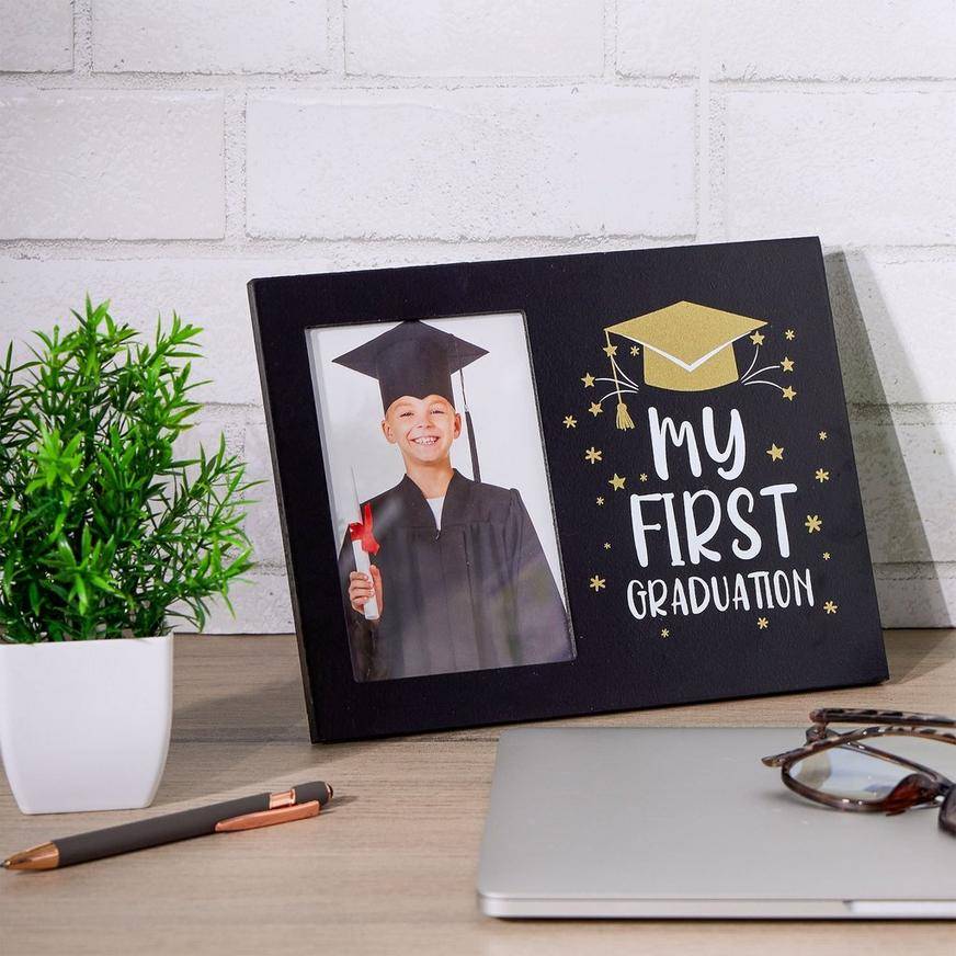 Black Gold My First Graduation MDF Picture Frame, 9.44in x 7.28in
