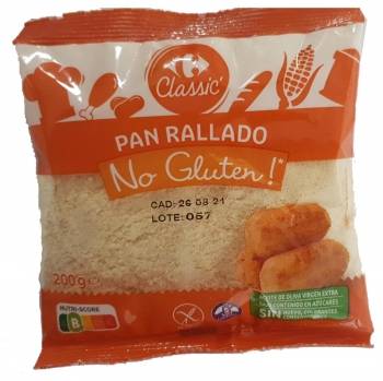 Pan rallado Carrefour Classic sin gluten y sin lactosa 200 g.