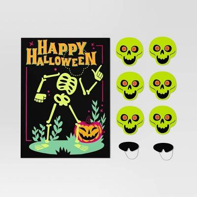 Pin the Skeleton Game Halloween Party Kit 9pc - Hyde & EEK! Boutique™