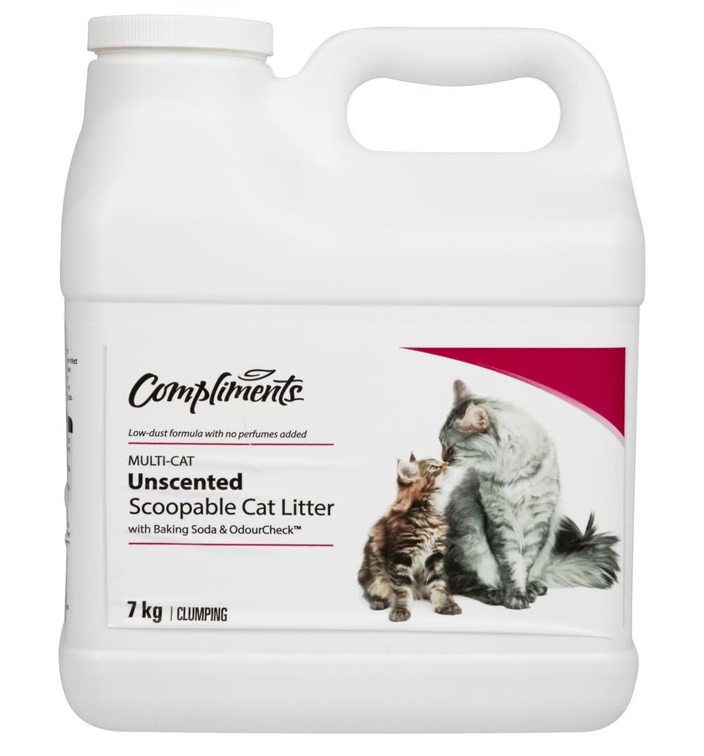 Compliments litière pour chats agglomérante multi (7 kg) - scoopable multicat litter (7 kg)