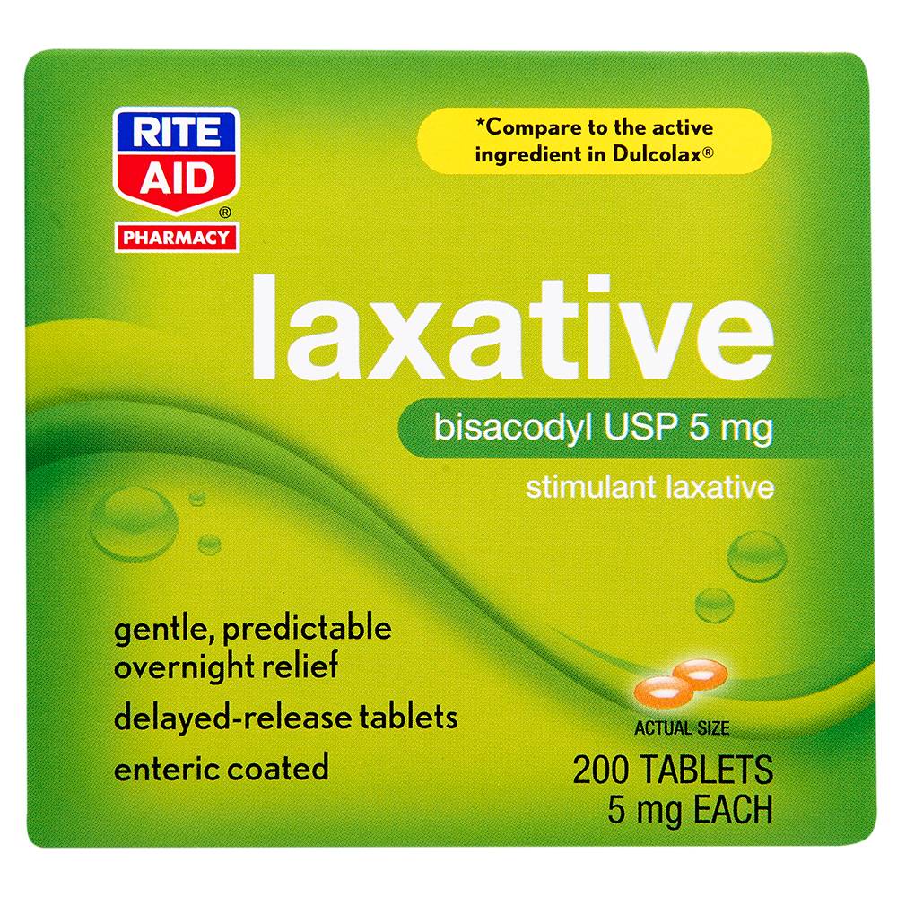 Rite Aid Laxative Bisacodyl Usp 5mg Tablets