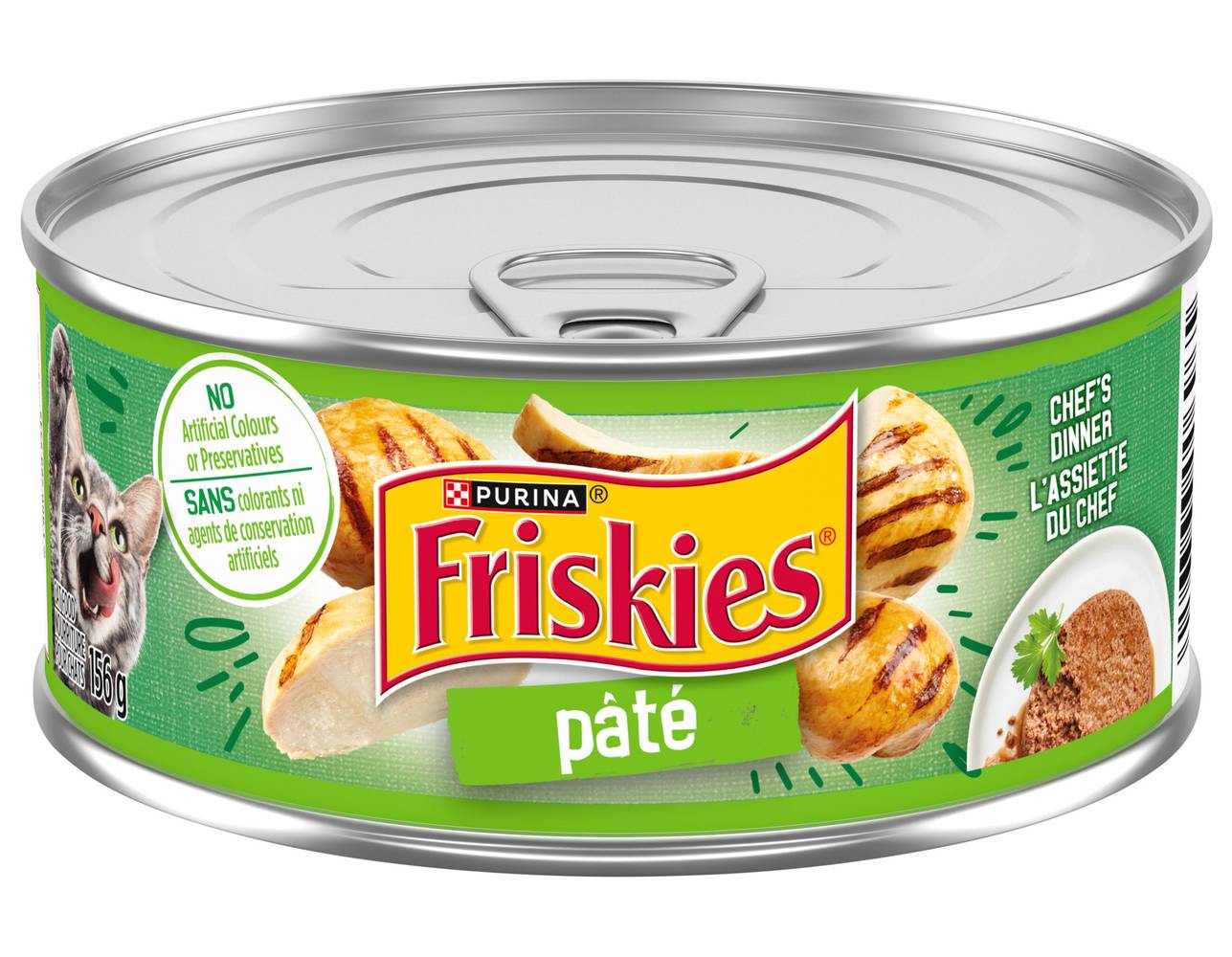Friskies Pate Chef's Dinner Wet Cat Food (156 g)