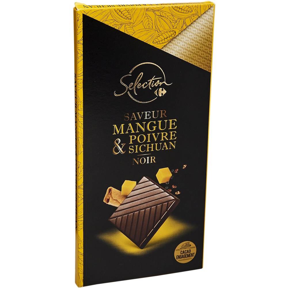 Carrefour Selection - Chocolat noir mangue poivre sichuan