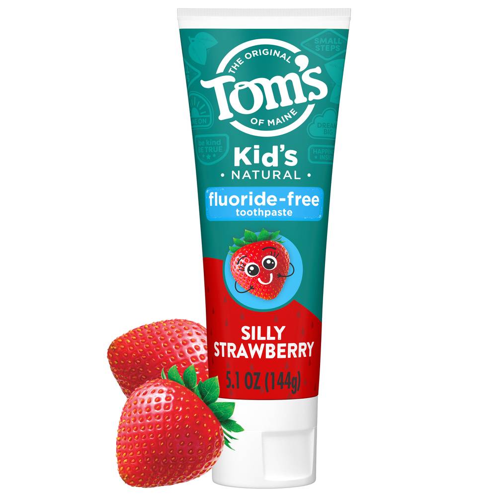 Tom's Of Maine Natural Fluoride Free Silly Strawberry Children's Toothpaste