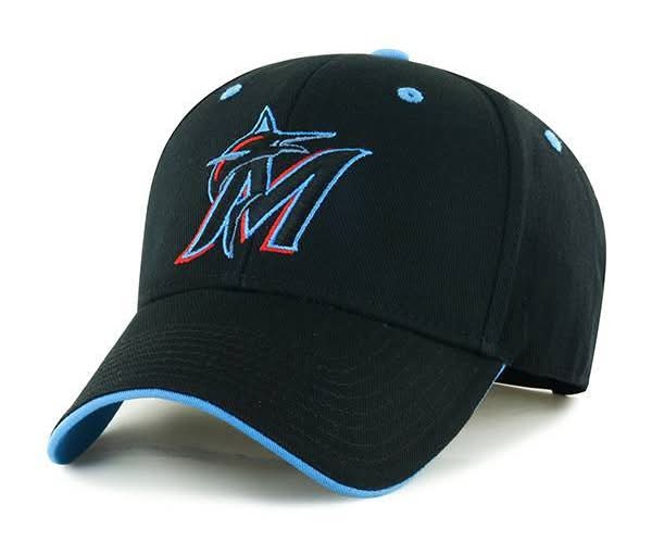 MLB Miami Marlins Youth Money Maker Hat: Cotton Twill, Adjustable Snapback, Team Logo