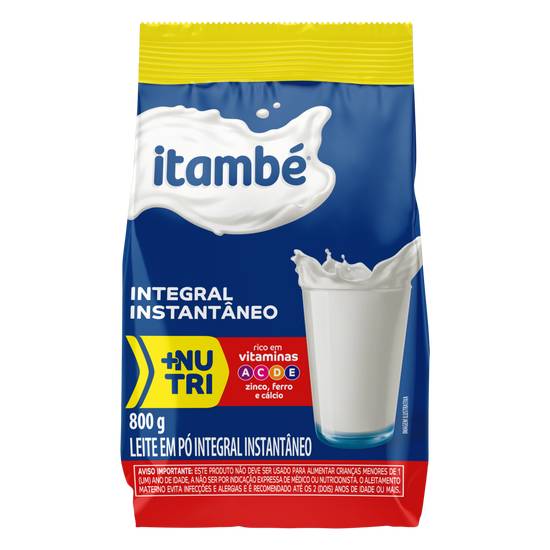 Itambé leite em pó integral instantâneo (800g)