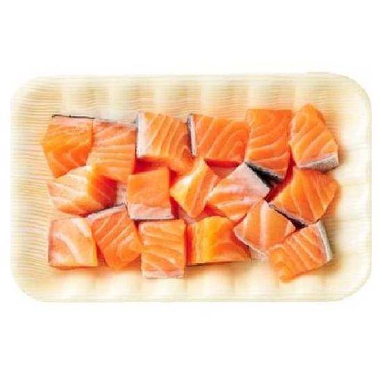 冷藏挪威鮭魚丁 約200g(每100g 70元/重量約±50%/請款金額依實際重量為準)