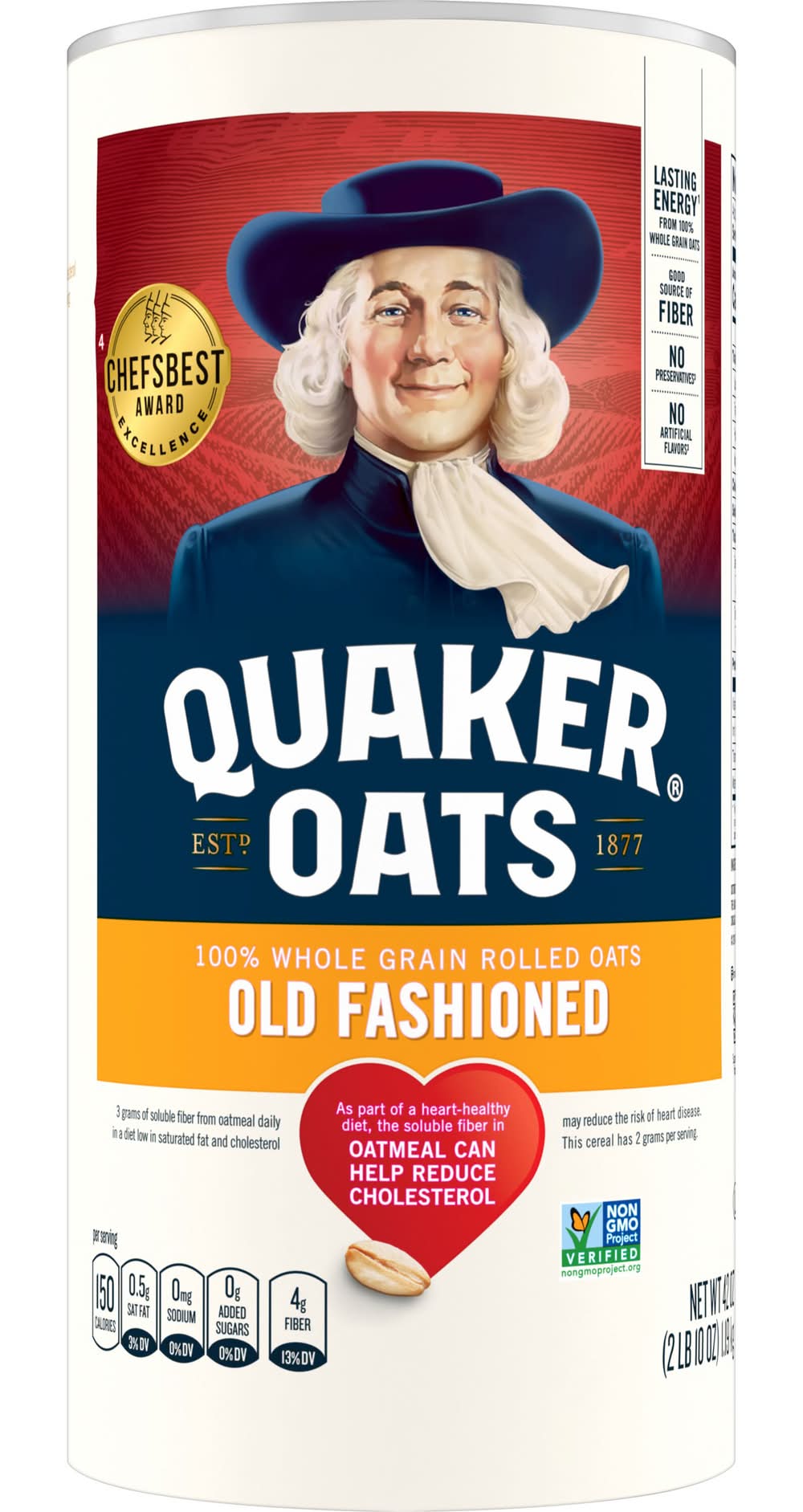 Quaker Oats Old Fashioned Whole Grain Oats (42 oz)