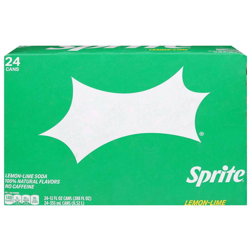 Sprite Soda Cans, Lemon-Lime (24 x 12 fl oz)