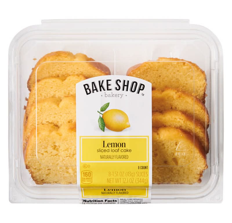 Bake Shop Sliced Loaf Cake, Lemon (8 x 1.51 oz)