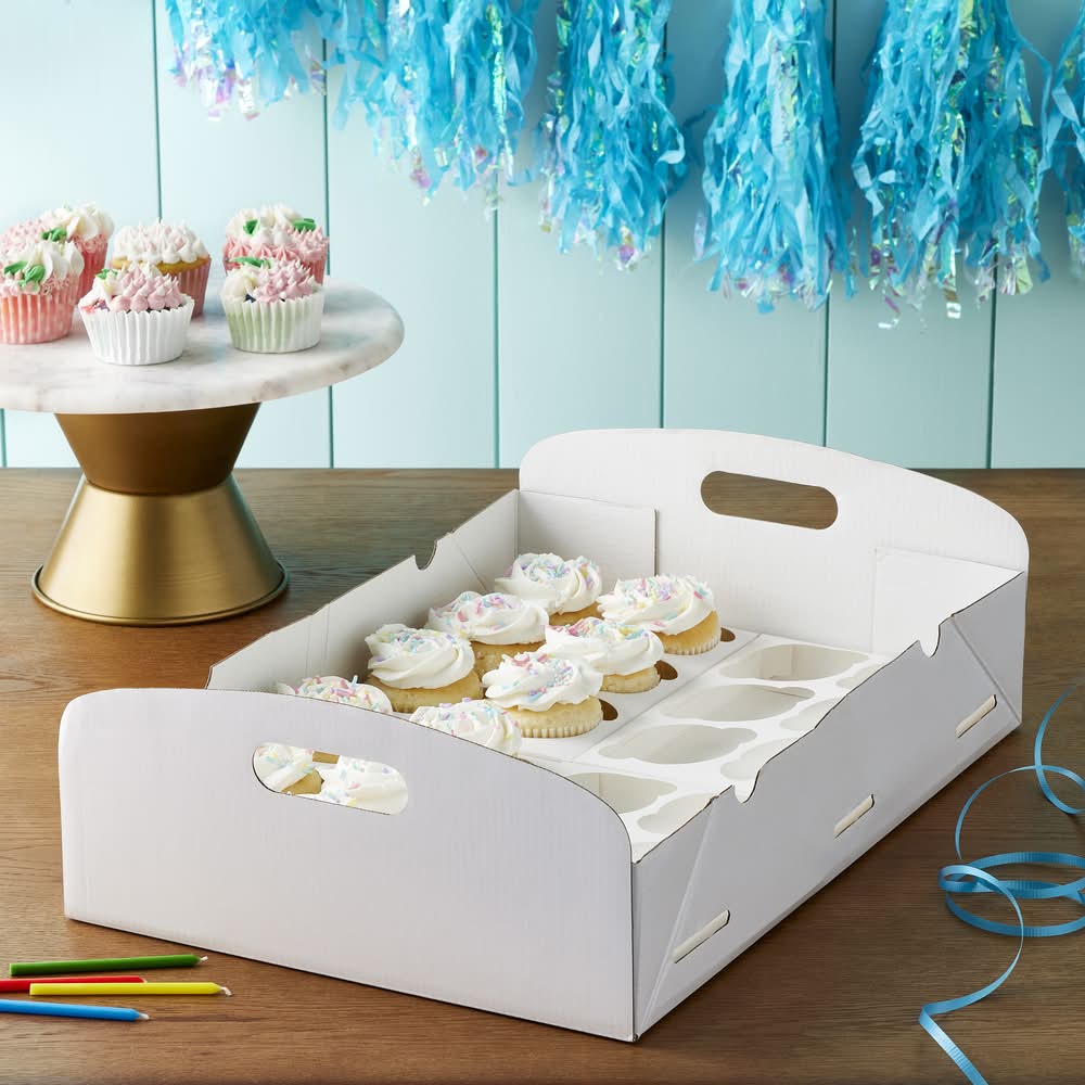 Celebrate It Cupcake Treat Box, 18.1x12.2x5.5 in (24 ct) | Postmates