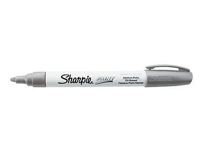 Sharpie Oil-Based Paint Marker, Medium Tip, Silver Ink (1875050)