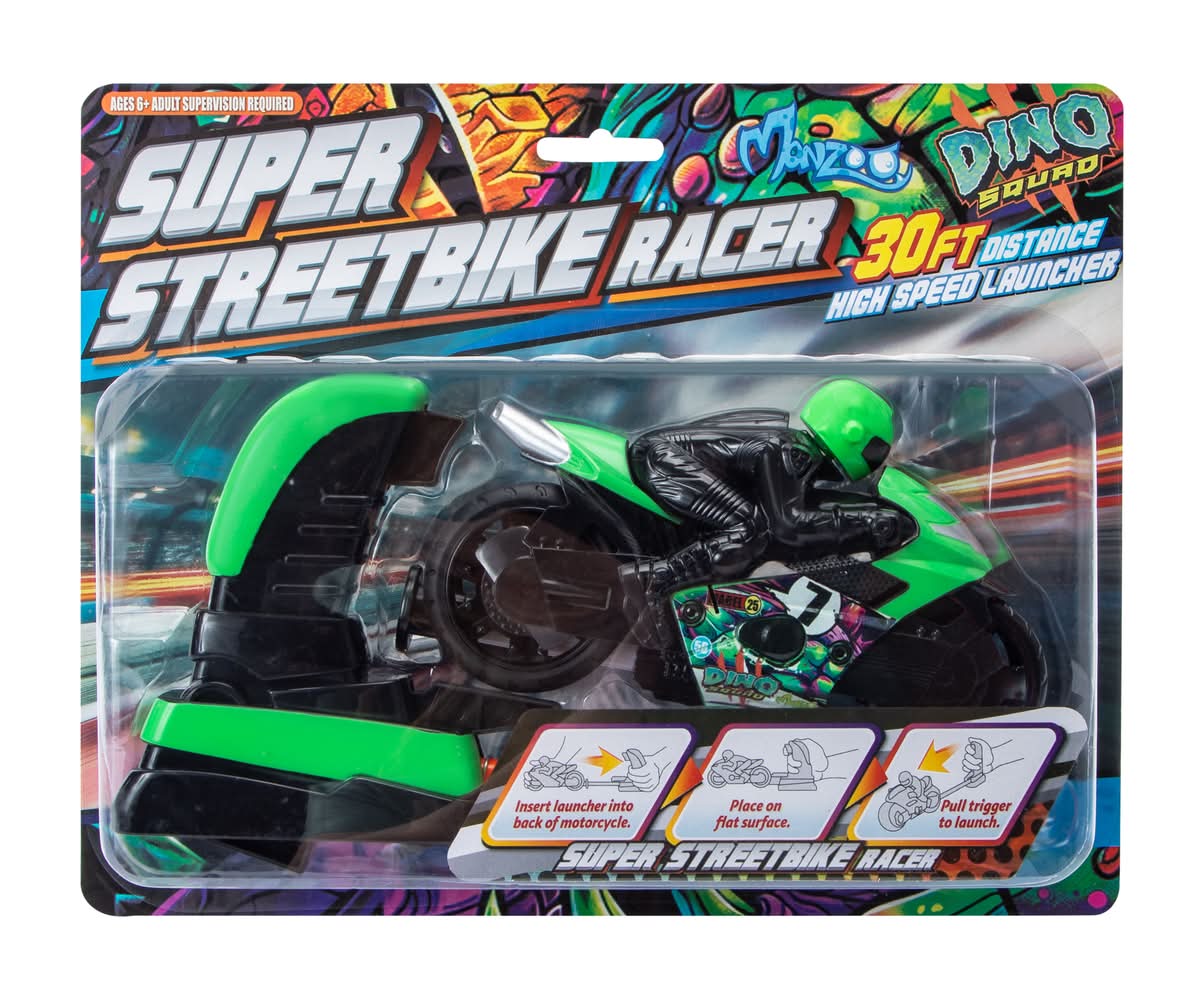 Super Streetbike Racer  Launcher Toy Set Green